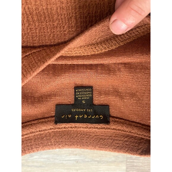 New Rust Fall Fashion Top Womens size s with button sleeves boho top current air - Picture 3 of 5